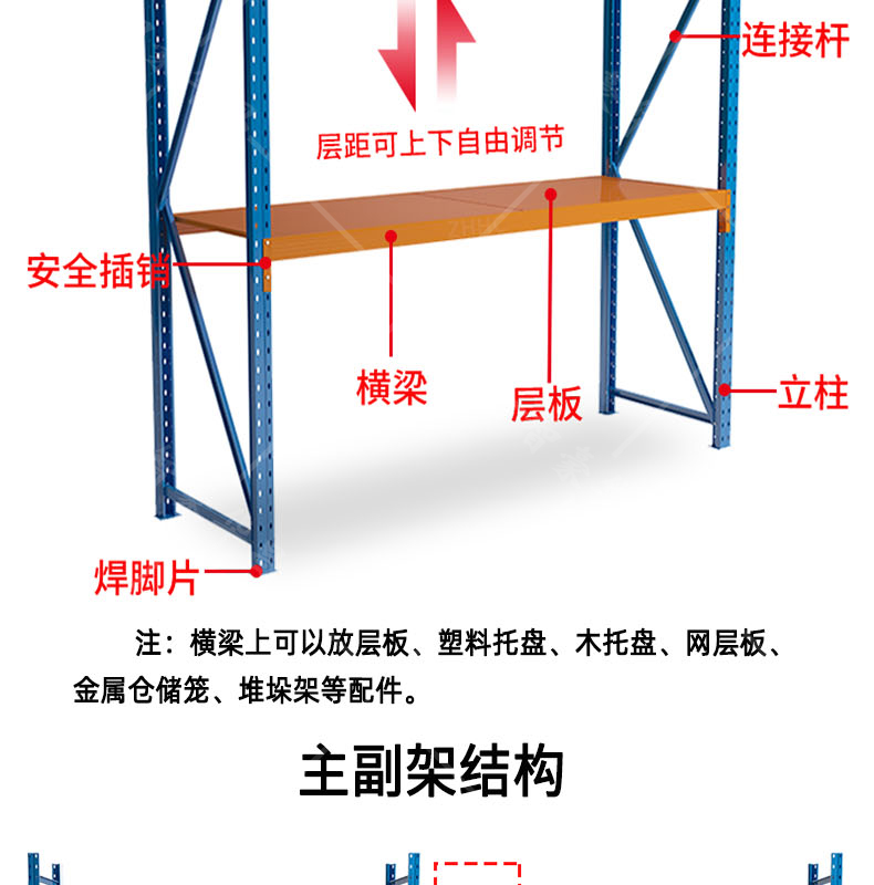 西藏横梁式仓储货架 西藏横梁式仓储货架