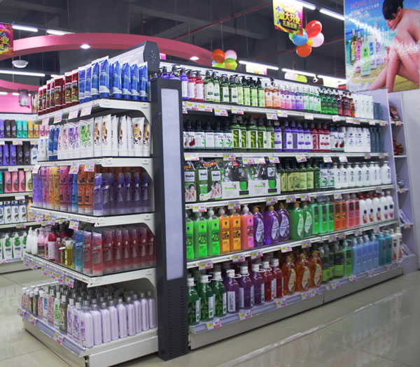 洗护用品货架案例