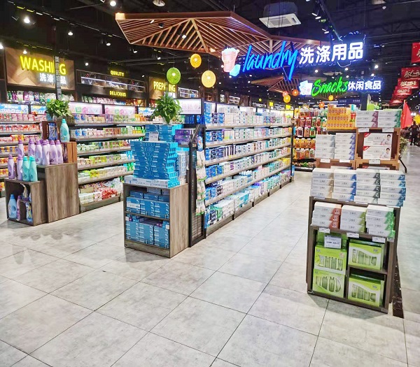 西藏超市货架；超市CAD布局图