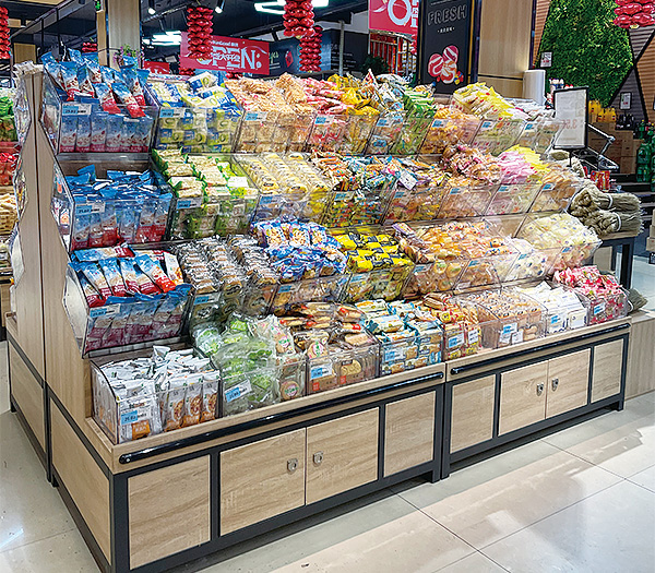 超市商场中有哪些类型的展示货架?