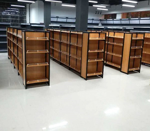 超市货架安装完毕展示图 超市货架安装完毕展示图